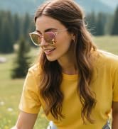 Myiaur Women's Polarized Sunglasses with Mirrored Lens &amp; UV400 Protection - Trendy &amp; Stylish Larg...