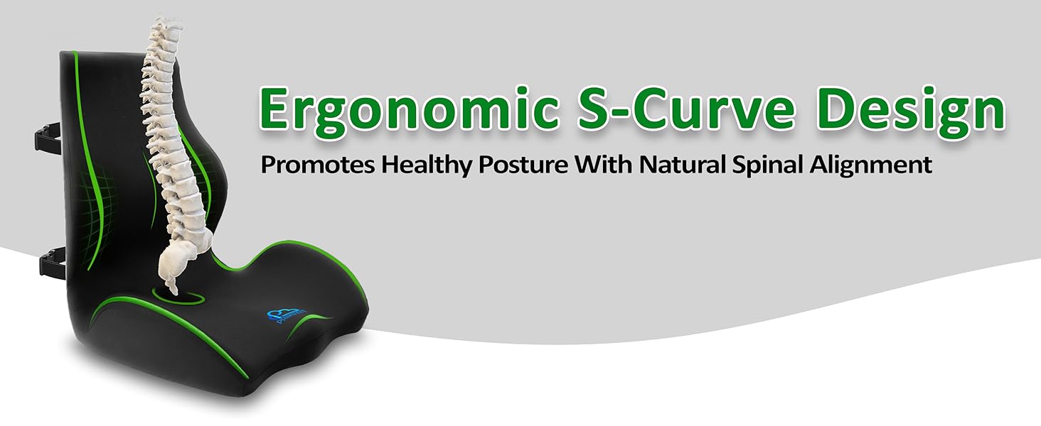 Full back support seat cushion