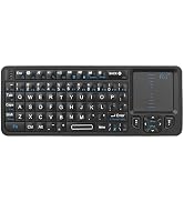 Rii K06 Mini Bluetooth Keyboard,Backlit 2.4GHz Wireless Keyboard with IR Learning, Portable Light...