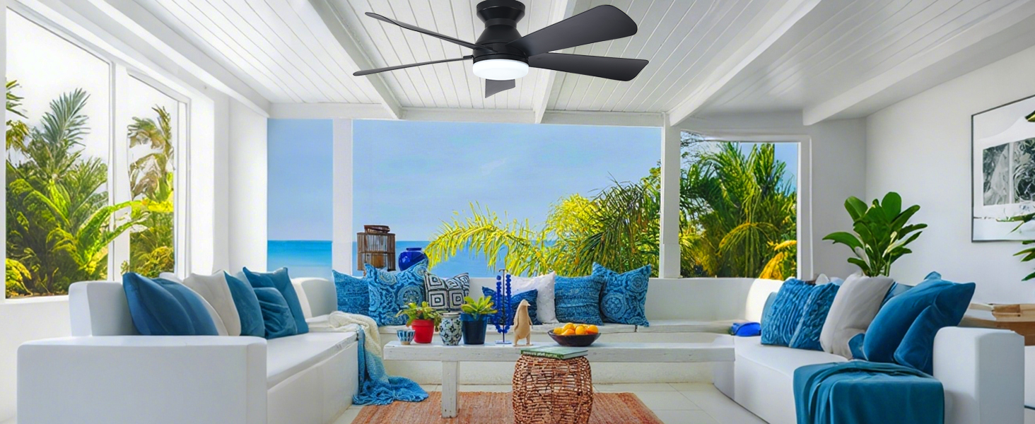 small ceiling fan with light