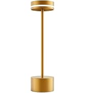 Mollislux Cordless Rechargeable LED Table Lamps,3 Colors Adjustable Brightness,3600 mAh Battery P...