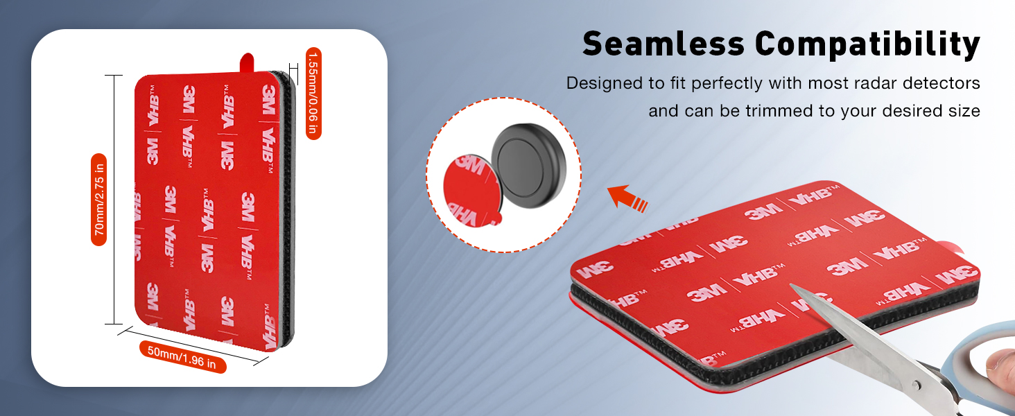 escort radar detector mount