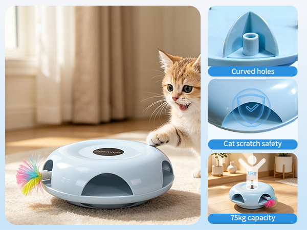 Interactive Whack-a-Mole Cat Toy