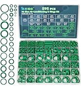 KEZE 595 Pcs Air Conditioning O Ring Kit,36 Size Seal Rubber O-Rings Assortment Set for Compresso...