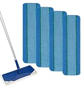 Ashsajkd Cleaning Mop Refill Pad, Machine Washable Reusable Pad - Compatible with Bona Mops, Deep...