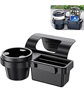Zosgrew Car Window Storage Organizer, 4-in-1 Car Window Water Cup Holder/Phone Mount, Clip-on Car...