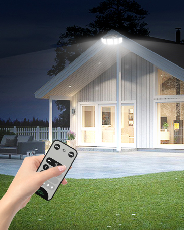 Solar Lights Outdoor Waterproof Motion Sensor - Solar Flood Security Light for Outside - 2Pack