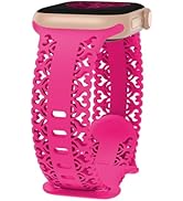 Acrbiutu Silicone Band Compatible with Apple Watch 38mm 40mm 41mm 42mm 44mm 45mm 46mm 49mm Women,...