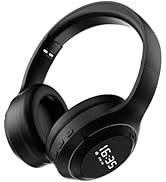 T.TAOMI FM Radio Headphones, Headset for Mowing, Cycling, Jogging, Portable Radio with Rechargeab...