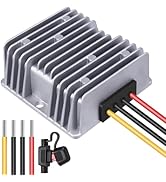 Golf Cart 48V to 12V Converter DC Buck Voltage Regulator Reducer Transformer with Fuse IP68 for G...
