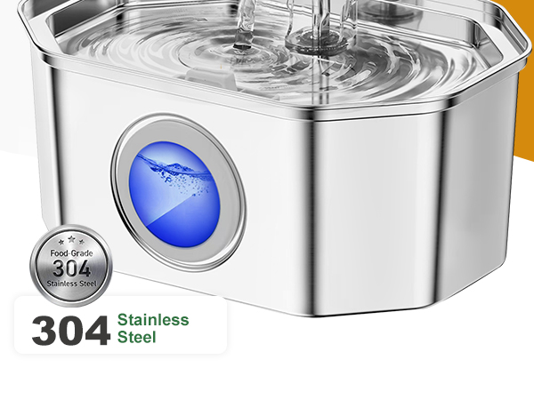 stainless steel cat water fountain