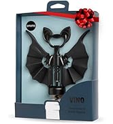 OTOTO Vino Spooky Bat 2-in-1 Wine &amp; Beer Opener, Corkscrew &amp; Bottle Opener - Goth Wine Accessorie...