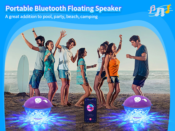 Portable Floating Pool Speaker