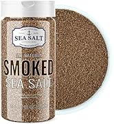 Fine Grain Cold Smoked Sea Salt Over Alderwood, Unrefined Fine Smoky Flavored Kosher Salt for Gri...