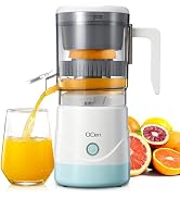 QCen Electric Citrus Juicer, Portable Orange Squeezer for Orange, Lemon, Grapefruit, One Touch Op...
