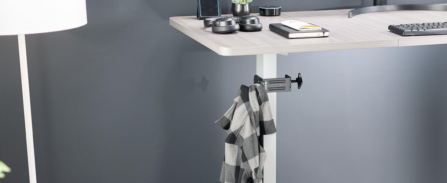Under Desk Leg Clamp Hook
