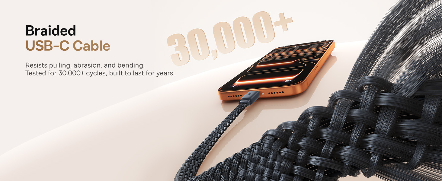 Baseus Retractable USB C Cable 3ft