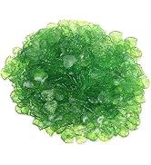 Zhuluck 200Pcs Green Transparent Acrylic Leaf Pendants Leaf Bead Charms with Hole for Earring Bra...
