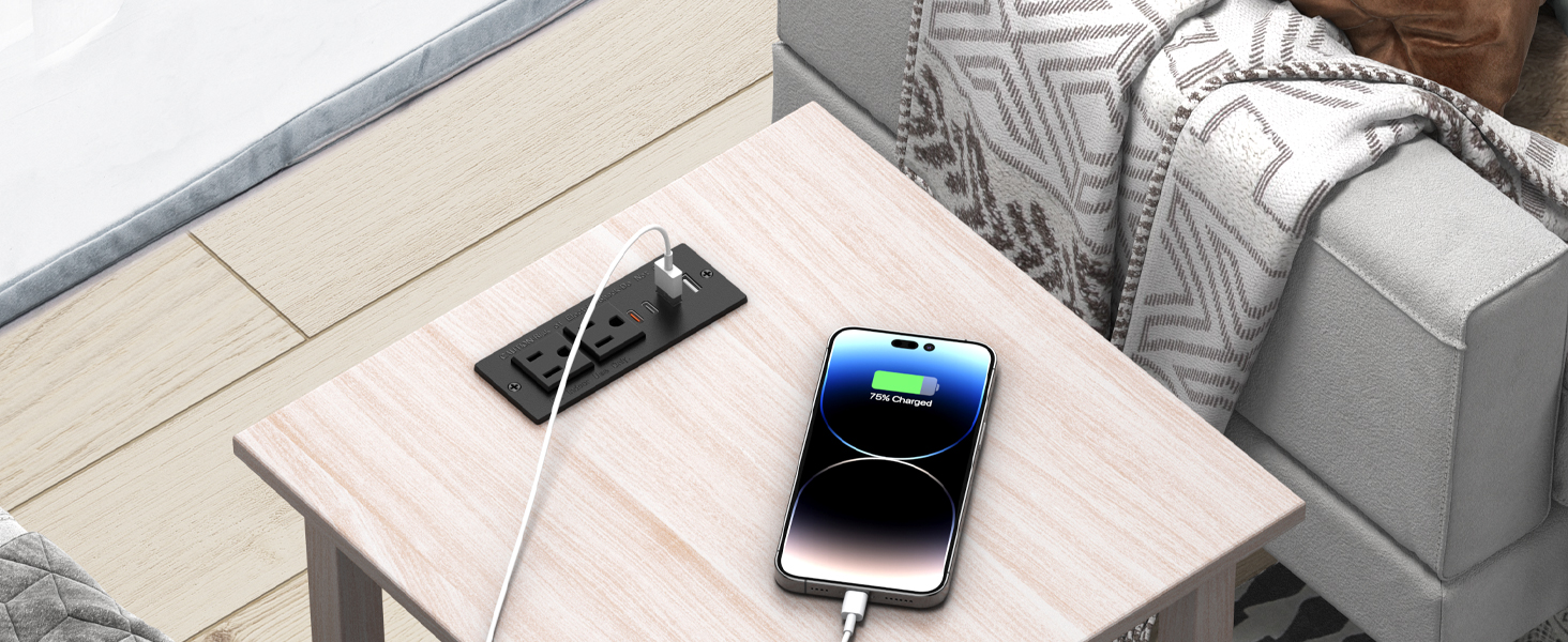 Conference Recessed Power Strip