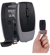 elec Space Mini Bluetooth Wireless Mouse with TF Card Reader, Rechargeable, Silent Click, Portabl...