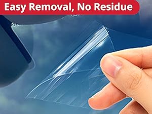 easy removal, no residue with static cling film