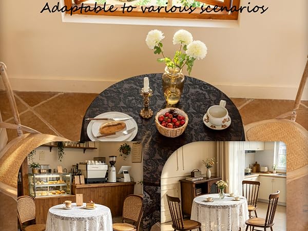 lace tablecloth round