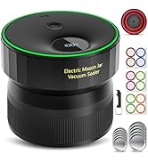 2025 Upgraded Mason Jar Vacuum Sealer, Electric Vacuum Sealer for Regular Mouth and Wide Mouth Ca...