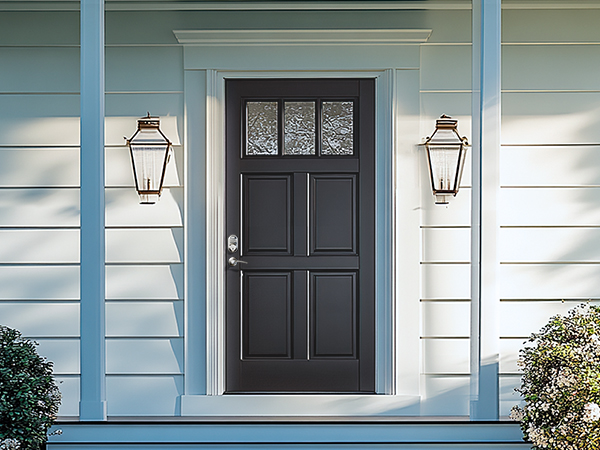 keyless entry door lock with handle