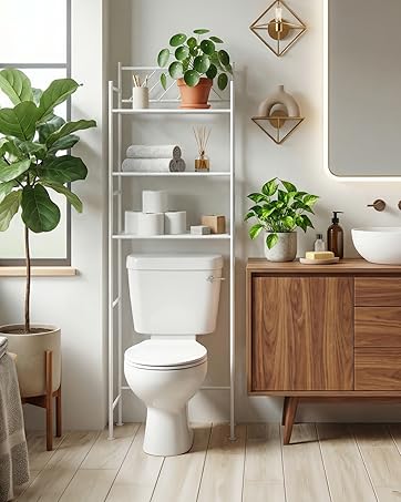 over the toilet storage organizer for bathrooms