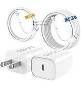 (6ft+10ft) iPhone 14 13 12 Charger, MFi Certified iPhone Fast Charger Cord with 20W Charger Block...