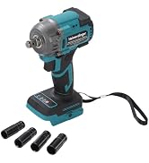 1/2 Inch Cordless Impact Wrench Compatible with Makita 18V Battery-550N.m(406Ft-lbs) Brushless Hi...