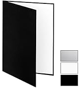 Meking 12" x 8" Light Reflector, 3 in 1 Photography Reflector Cardboard, Folding Light Diffuser B...