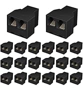Awishwell Phone Line Splitter for Landline, 20 Pack RJ12 6P6C Plug with 3Female Phone Jack Splitt...