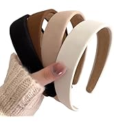 Drnytunk 4PCS Thick, Wide Padded Non Slip Square Headbands for Women &amp; Girls - Comfortable &amp; Cute...