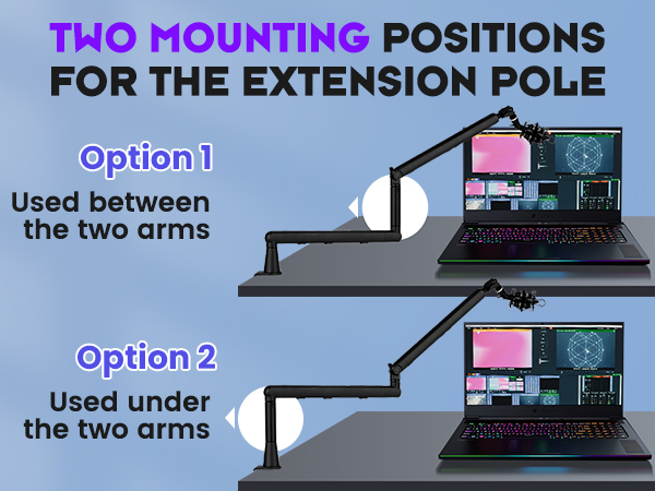 strong capacity mic stand arm