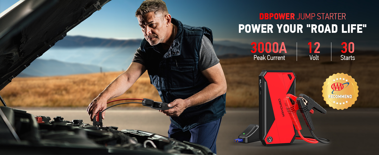 DBPOWER car battery jump starter