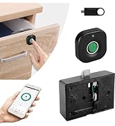 Docooler Fingerprint Cabinet Lock, Smart Biometric Drawer Lock,Keyless Hidden File Wardrobe Lock,...
