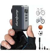 dwndpump Mini Bike Pump with Gauge, 120 PSI Electric Bicycle Pump, Rechargeable Bike Air Pump Por...