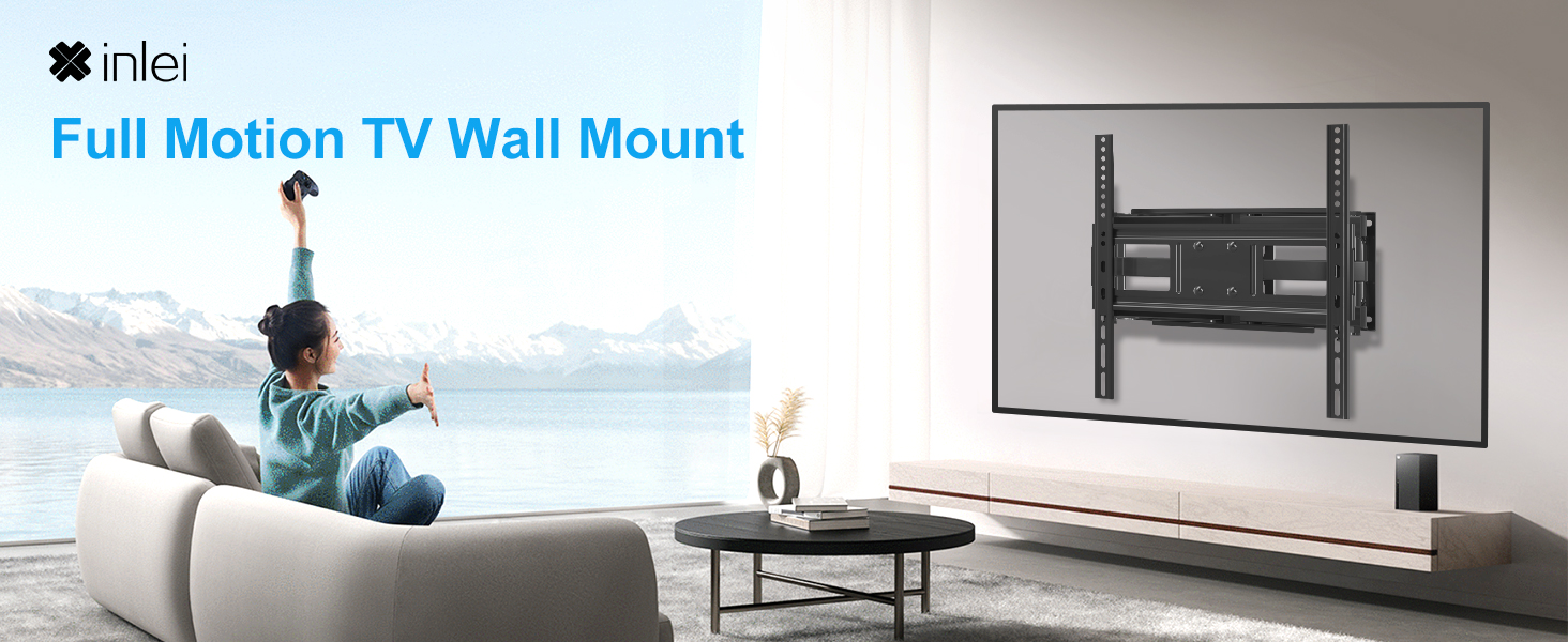 FULL MOTION TV WALL MOUNT