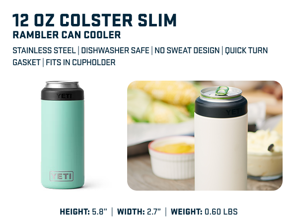 12 oz slim colster can cooler