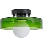 GloMuse Glass Ceiling Light Mid Century Modern Light Dining Room Light Ceiling Light Flush Mount ...
