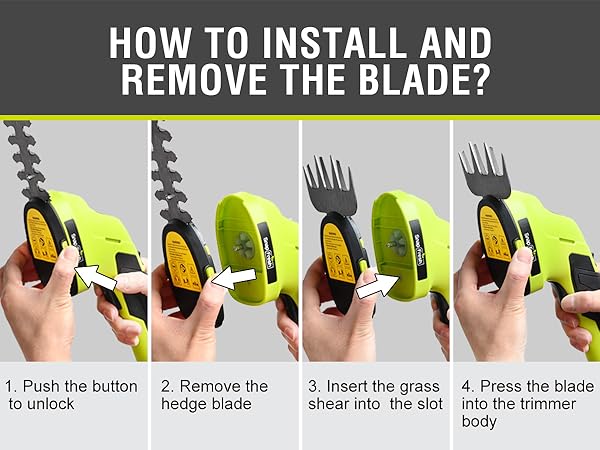 HOW TO INSTALL AND REMOVE THE BLADE?