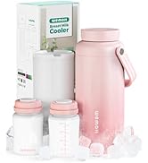 WEMOH Breast Milk Cooler Bottle - 12H+ Ice-Cold/24H Safe Storage, Compatible with Spectra Pumps, ...
