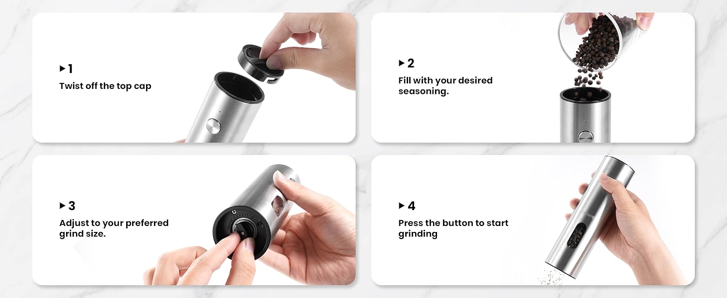 salt and pepper grinder set