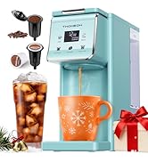 TWOMEOW K Cup Coffee Maker With Bold Setting, Single Serve Hot &amp; Iced Coffee Maker for K-Cup and ...