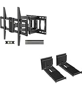 Full Motion Mount for Most 42-86 inch TVs, Holds up to 120lbs, Max VESA 600x400mm&amp;Studless Soundb...