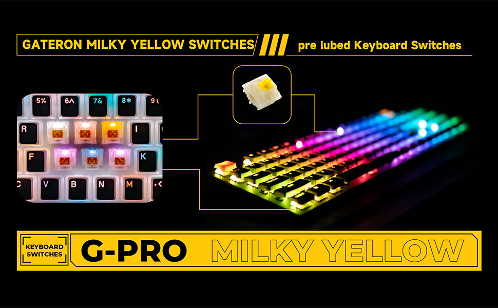 Gateron G PRO Pre-lubricated Linear Gaming Keyboard Switch