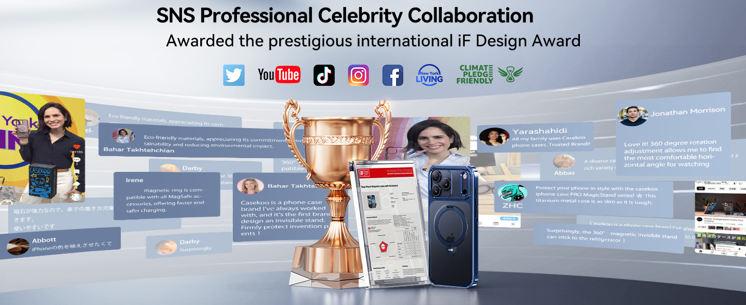 Deep Blue for iPhone 17 Pro Case with 360 Spin Magnetic Stand