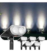Linkind Solar Lights Outdoor StarRayS, Bright Solar Spot Lights Outdoor, IP67 Waterproof Spotligh...