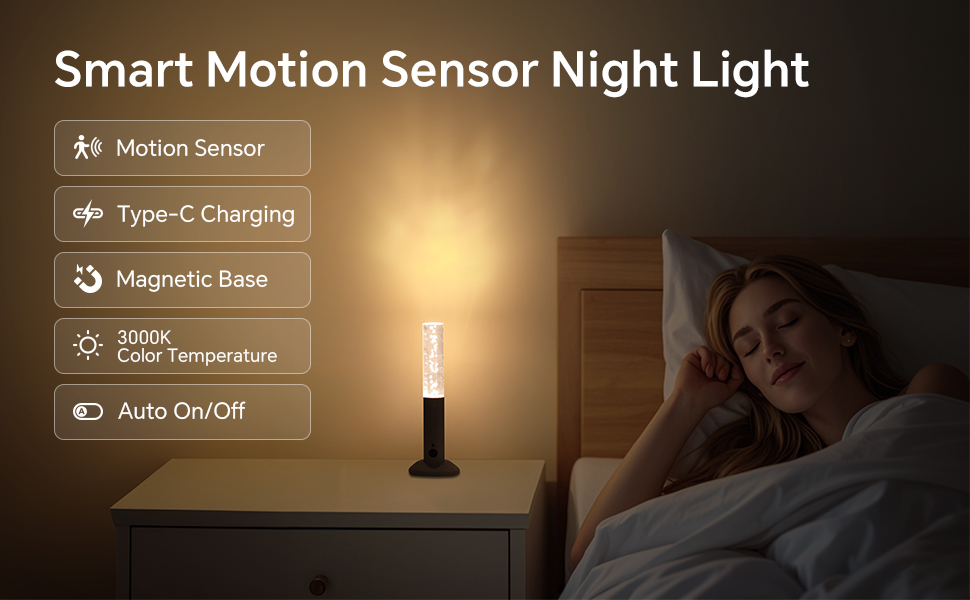 LED motion sensor night light